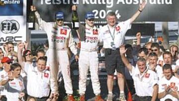 <b>UN AÑO PARA RECORDAR. </b>El francés Loeb se subió a lo más alto del podio por sexta vez esta temporada.