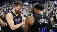 It was a case of ‘like son like father’ following Friday night’s Game 4 in the NBA Finals. With both sons putting on a show, their dads had a moment.