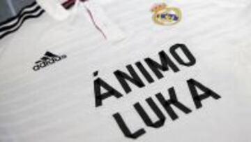 El Real Madrid salió con una camiseta de apoyo a Modric