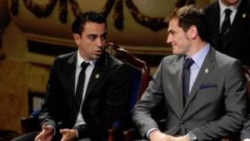 Xavi e Iker, en 2010.