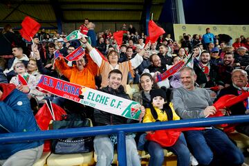 Aficionados del Alcora en el partido ante el Elche. 