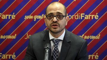 Jordi Farr¨¦ anuncia que se presenta a la presidencia del Bar?a
