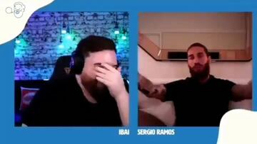 Ramos imitando lo que le dice Modric cuando sube sin control al ataque