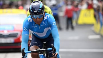 Nairo Quintana, ciclista colombiano del Movistar Team. 