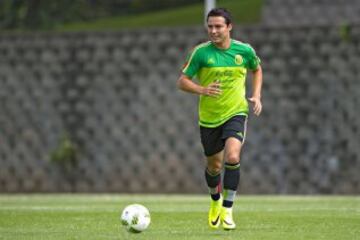 Erick Torres en el entrenamiento de la Sub 23