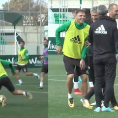 Joaquín 'la lía' muy seria en el entrenamiento: "Este vídeo nos va a costar el despido"