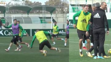 Joaquín 'la lía' muy seria en el entrenamiento: "Este vídeo nos va a costar el despido"