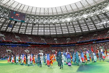 Aspectos de la ceremonia de inauguración.