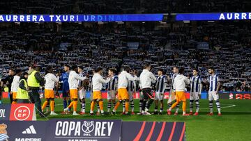 Partido de ida de las semifinales de la Copa Real Sociedad - Real Madrid.