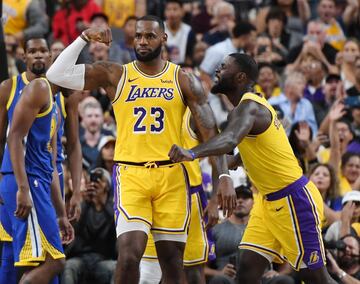 El flamante fichaje de los Lakers. Lebron abandon¨® Cleveland para firmar por 4 a?os por la franquicia californiana rodeado de jugadores j¨®venes (Ingram, Ball, Kuzma) y duros veteranos (Rondo, Chandler, Stephenson). Un nuevo reto en la carrera de LeBron Ja