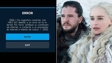 Los usuarios de HBO GO se mostraron indignados despu&eacute;s de que no pudieran ver el nuevo cap&iacute;tulo de Game of Thrones debido a que se cay&oacute; la plataforma.