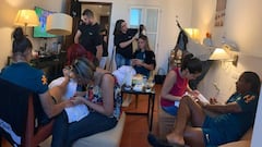 Sesión de belleza de Brasil antes de partir al Mundial