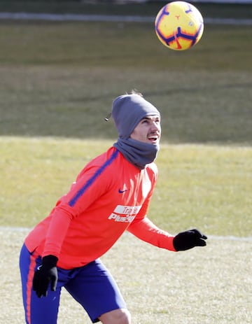 Griezmann durante el entrenamiento. 