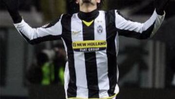 <b>JUVENTUS 4 - AC MILAN 2</b> Amauri celebra su gol.