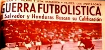 Los titulares de la época, que vaticinaban lo que ocurriría días más tarde entre El Salvador y Honduras.