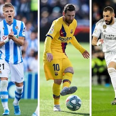 Los capos de LaLiga: Odegaard, Messi, Benzema, Casemiro...