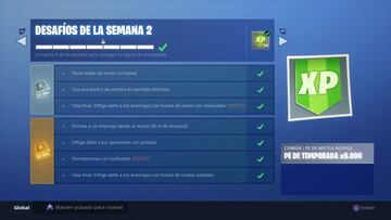 Fortnite Battle Royale: Desaf&iacute;os de la Semana 2 de la Temporada 6 del Pase de Batalla