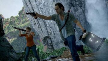 Nathan Drake no recibe daños por balas en Uncharted