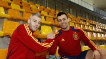 Miguel&iacute;n y Sergio Lozano, dos de las estrellas de la Selecci&oacute;n espa&ntilde;ola.