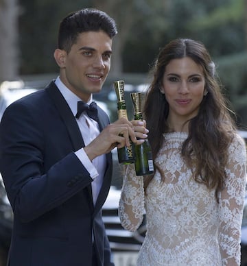 Marc bartra y Melissa han contraído matrimonio en una mansión construida en 1952 en Argentona