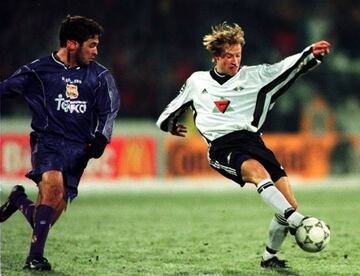 Rosenborg's Runar Berg in the 2-0 win over Real Madrid. 27th November 1997