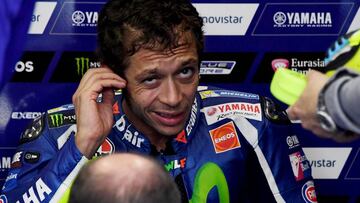 Valentino Rossi, piloto de Yamaha.