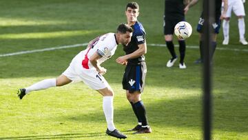 Guerrero cabecea el 1-1 ante la Ponfe.