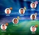 Cuatro del Barça y cuatro del Madrid en el mejor XI del 2015