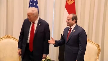 Awkward moment: Trump ignores handshake with Egypt’s president