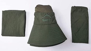 Este sombrero de pescador te protege del sol al hacer senderismo