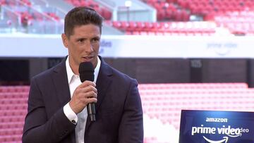 Fernando Torres contesta durante la rueda de prensa virtual del documental &#039;El &Uacute;ltimo S&iacute;mbolo&#039; en el Wanda Metropolitano.