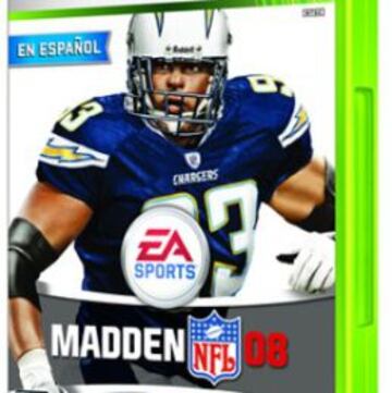 Luis Castillo en la portada del Madden 2008 en su versión en español