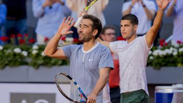 Marc L車pez se despide del tenis con Alcaraz como testigo