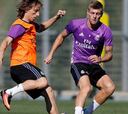 Modric y Morata entrenan con el grupo y están listos para el Eibar