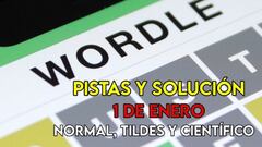 Wordle en español, científico y tildes para el reto de hoy 1 de enero: pistas y solución