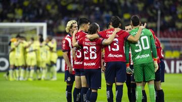 Players of Guadalajara during the round of 16 second leg match between America and Guadalajara - Round of 16as part of the CONCACAF Champions Cup 2024, at Azteca Stadium on March 13, 2024 in Mexico City, Mexico.