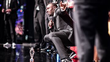 El atleta jamaicano Usain Bolt, durante una ceremonia de los Premios Laureus.