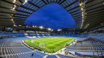 General view during the UEFA Champions League, Round of 16, 2nd leg football match between Manchester City and Sporting Lisbon on March 9, 2022 at the Etihad Stadium in Manchester, England - Photo Nigel Keene / ProSportsImages / DPPI
 AFP7 
 09/03/2022 ON