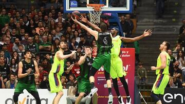 28/04/2019 El alero español Xabi López-Arostegui, en un partido con el Divina Seguros Joventut.
DEPORTES
ACB
