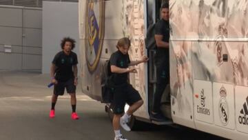 ¿Puntualidad británica? Modric y Marcelo se lo recuerdan a Bale