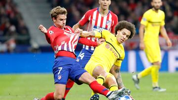 Griezmann y Witsel, durante un Atlético-Borussia Dortmund.