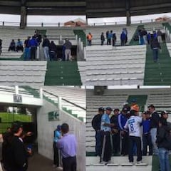 Hinchas de Millonarios reparan daños causados en Palogrande