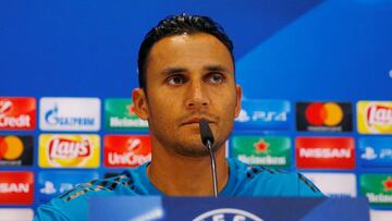 Soccer Football - Real Madrid Press Conference - Madrid, Spain - September 12, 2017 Real Madrid's Keylor Navas during the press conference REUTERS/Paul Hanna