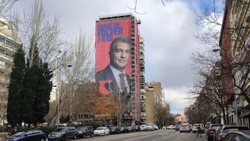 Presidential hopeful Laporta takes Bernabeu by storm