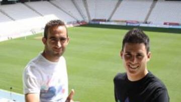 <b>REENCUENTRO. </b>Alberto Aguilar y Juanmi Callejón se medirán esta tarde a uno de sus ex equipos.