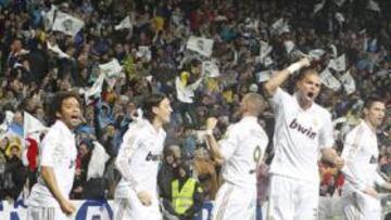 <b>RACHA. </b>A falta de una jornada por disputarse, el Madrid logra el récord de goles en una primera vuelta.