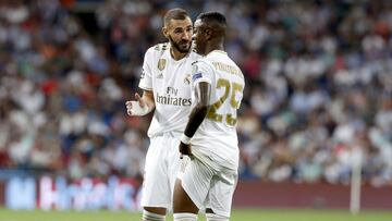 Vinicius, sorprendido por las palabras de Benzema