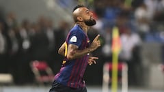 La alegría de Arturo Vidal tras el festejo: "¡Una Copa más!"