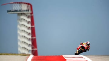 Marc M&aacute;rquez, en el circuito de Austin. 