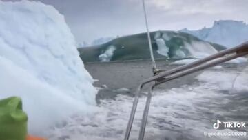 El vídeo de acción del día: la increíble ola generada por un iceberg